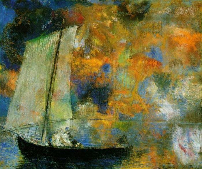 Flower Clouds,, Odilon Redon